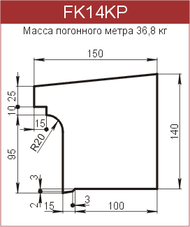 Карнизы: FK14KP - 5890 руб/м.п. 