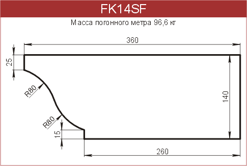 Карнизы: FK14SF - 9660 руб/м.п. 