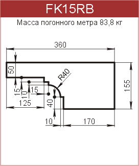 Карнизы: FK15RB - 9220 руб/м.п. 