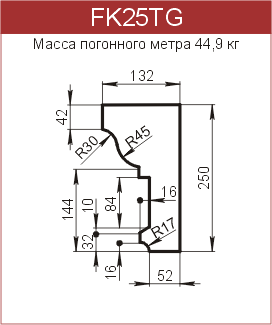 Карнизы: FK25TG - 6290 руб/м.п. 
