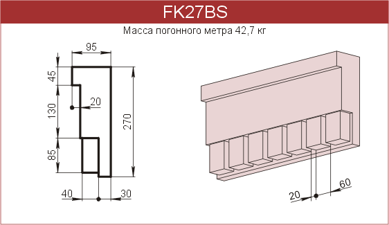 Карнизы: FK27BS - 7260 руб/м.п. 