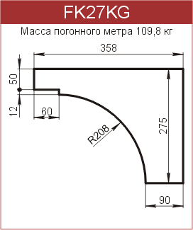 Карнизы: FK27KG - 10440 руб/м.п. 