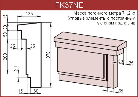 Карнизы: FK37NE - 8190 руб/м.п. 