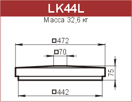 Крышки на столбы забора: LK44L - 4430 руб/шт. 
