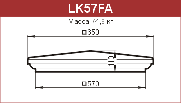 Крышки на столбы забора: LK57FA - 8730 руб/шт. 